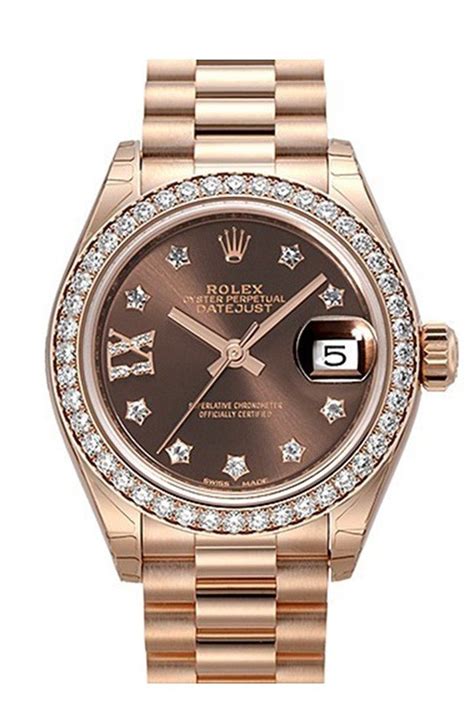 rolex womens rose gold